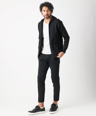 MNLAC54200 MICHEL KLEIN HOMME(ミッシェルクラン オム) ハイゲージニットリラックスパンツ セットアップ ブラック