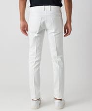 MNLAC61230 MICHEL KLEIN HOMME(ミッシェルクラン オム) プレビアへリンボンスラックスパンツ 撥水 ホワイト