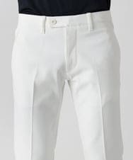 MNLAC61230 MICHEL KLEIN HOMME(ミッシェルクラン オム) プレビアへリンボンスラックスパンツ 撥水 ホワイト