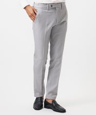 MNLAC61230 MICHEL KLEIN HOMME(ミッシェルクラン オム) プレビアへリンボンスラックスパンツ 撥水 ライトグレー