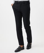 MNLAC61230 MICHEL KLEIN HOMME(ミッシェルクラン オム) プレビアへリンボンスラックスパンツ 撥水 ブラック