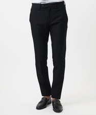 MNLAC61230 MICHEL KLEIN HOMME(ミッシェルクラン オム) プレビアへリンボンスラックスパンツ 撥水 ブラック