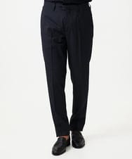 MNLAD06390 MICHEL KLEIN HOMME(ミッシェルクラン オム) 【セットアップ】チェック柄スラックスパンツ ブラック