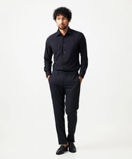 MNLAD06390 MICHEL KLEIN HOMME(ミッシェルクラン オム) 【セットアップ】チェック柄スラックスパンツ ブラック