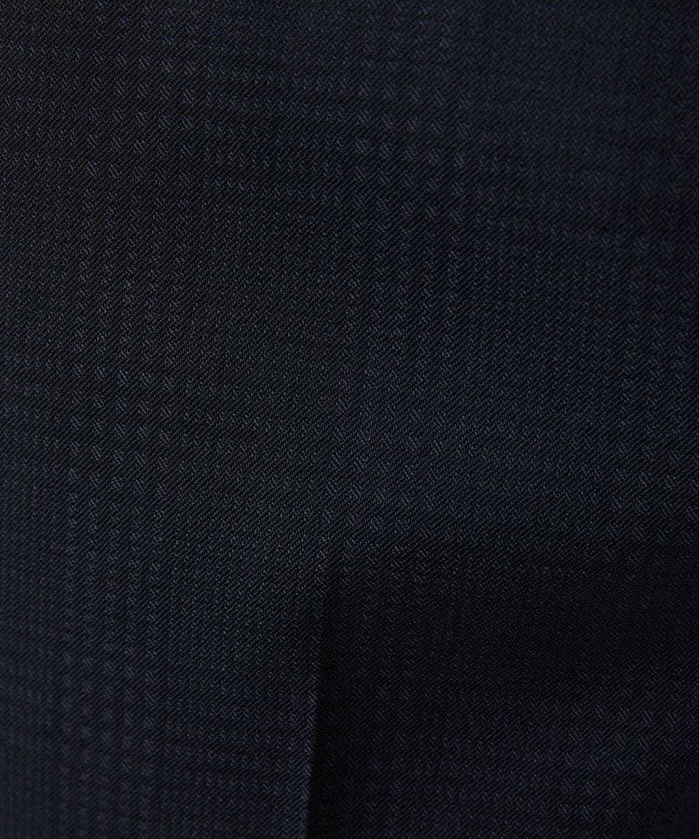 MNLAD06390 MICHEL KLEIN HOMME(ミッシェルクラン オム) 【セットアップ】チェック柄スラックスパンツ ブラック