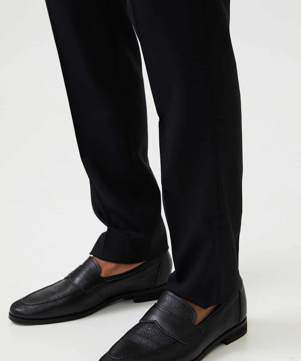 MNLAD07390 MICHEL KLEIN HOMME(ミッシェルクラン オム) 【セットアップ】小紋柄スラックスパンツ ブラック