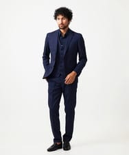 MNLAD08390 MICHEL KLEIN HOMME(ミッシェルクラン オム) 【セットアップ】スラックスパンツ ネイビー