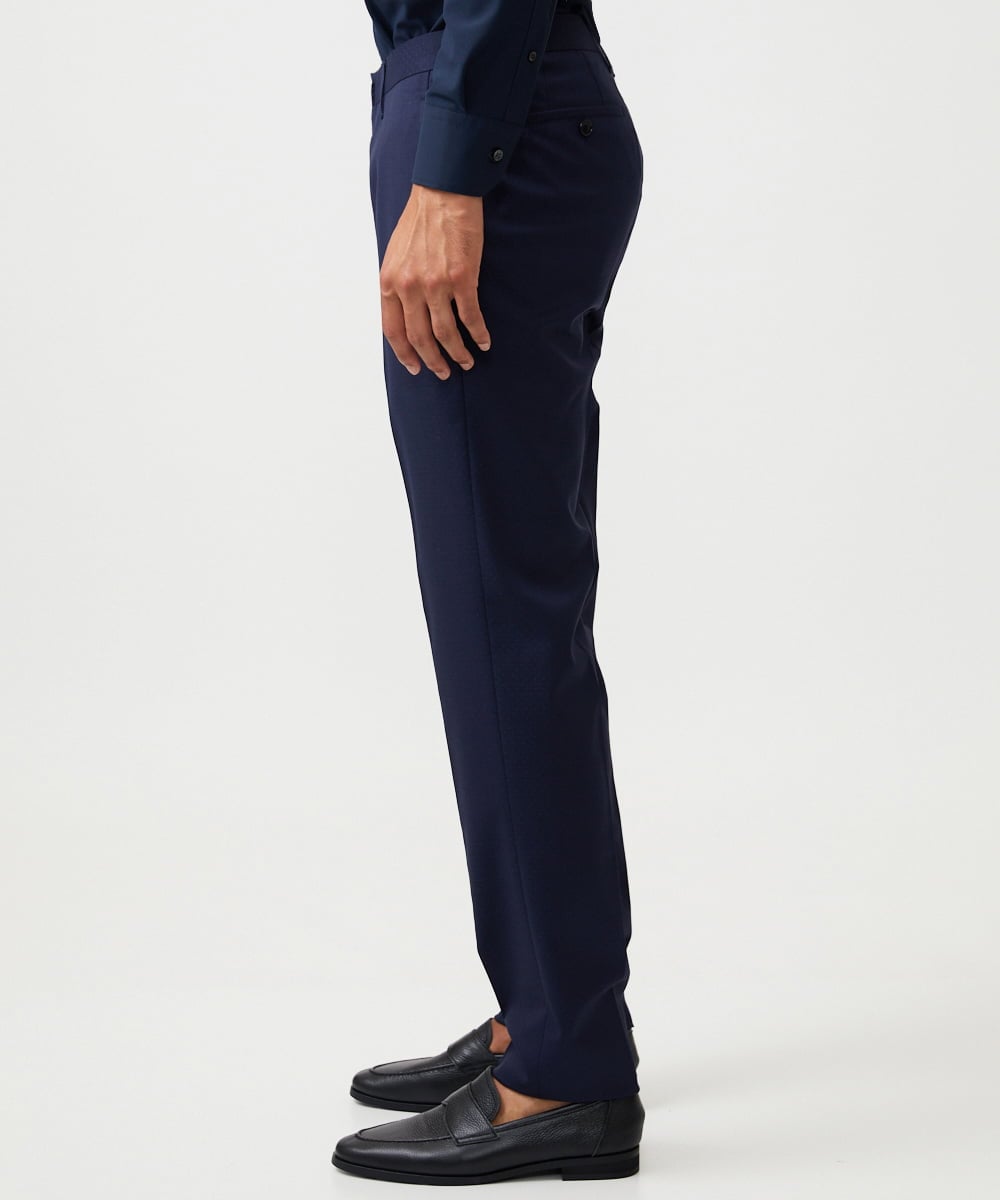 MNLAD08390 MICHEL KLEIN HOMME(ミッシェルクラン オム) 【セットアップ】スラックスパンツ ネイビー