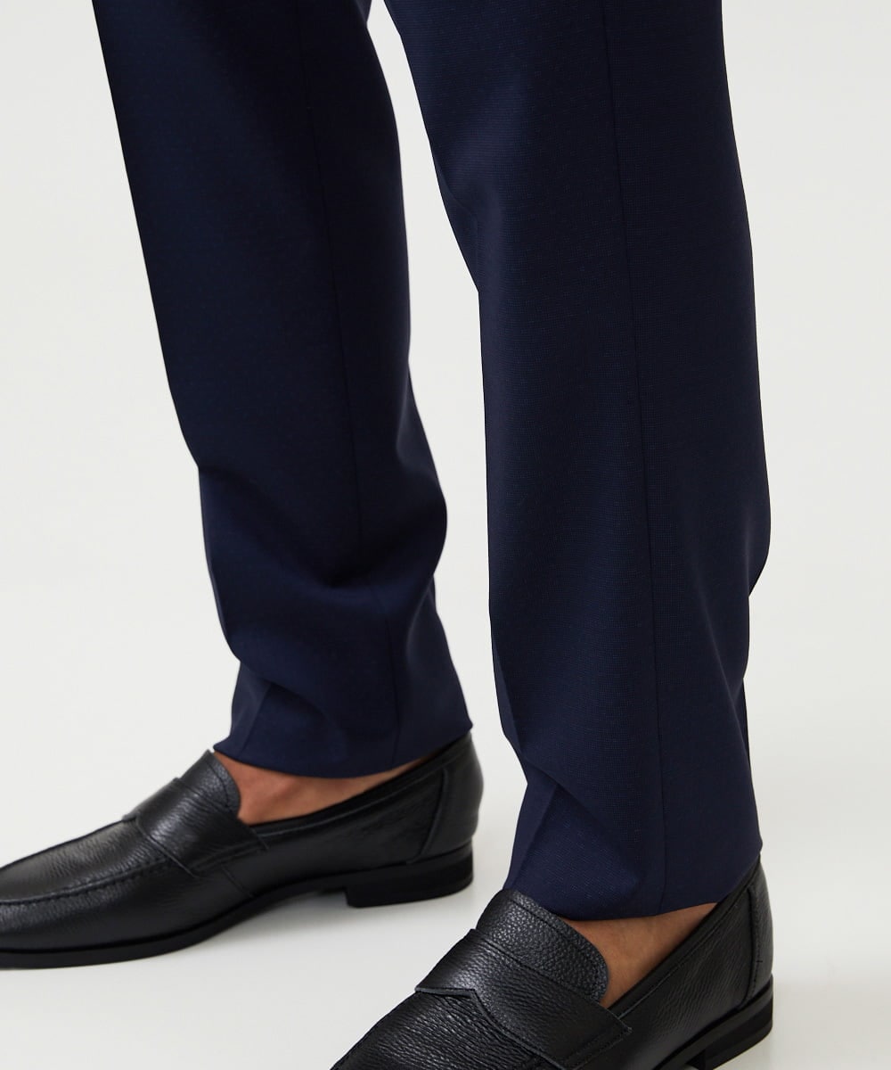 MNLAD08390 MICHEL KLEIN HOMME(ミッシェルクラン オム) 【セットアップ】スラックスパンツ ネイビー