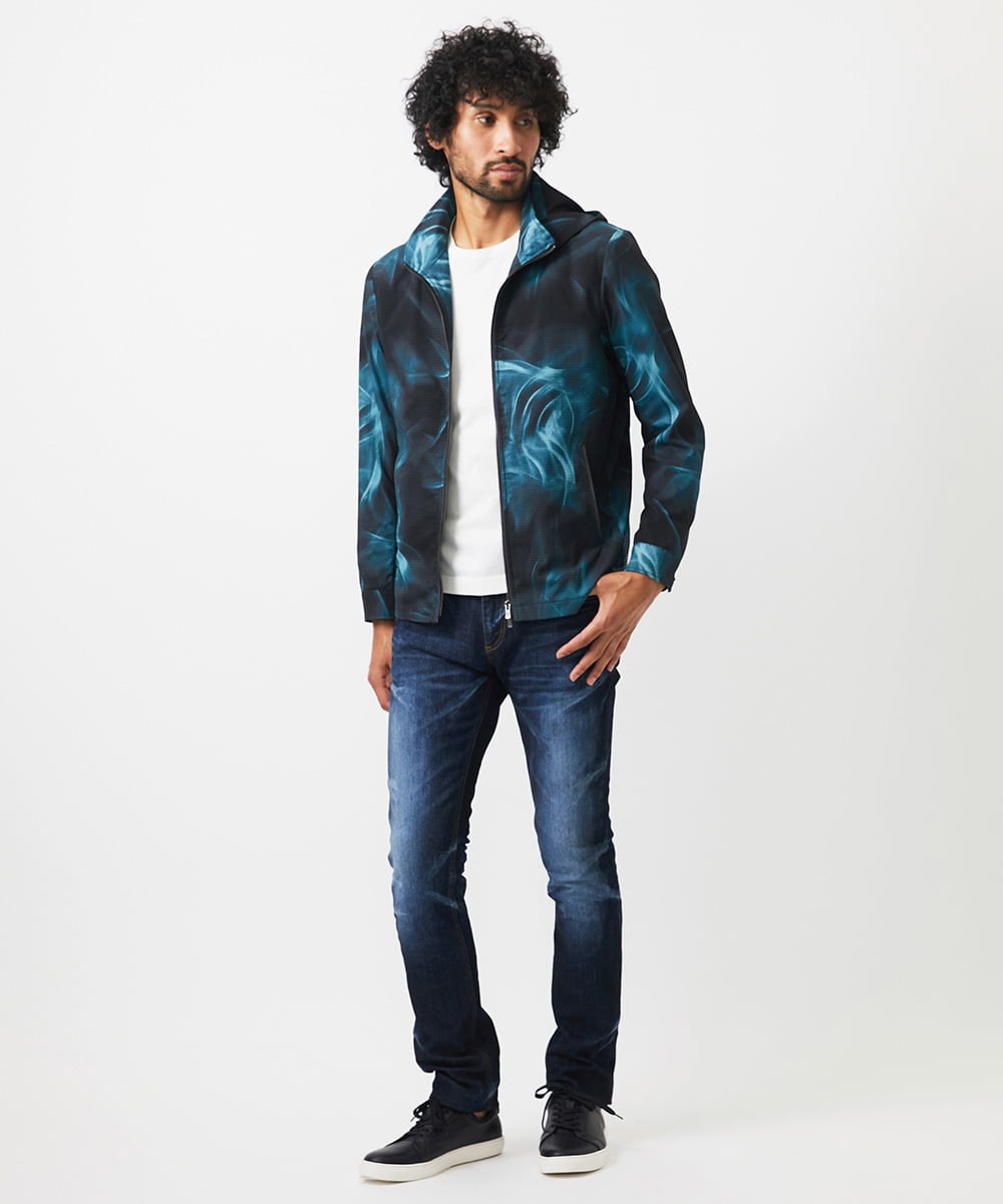 MNLAD26330 MICHEL KLEIN HOMME(ミッシェルクラン オム) 《日本製》ブルーオーシャンデニムパンツ ネイビー