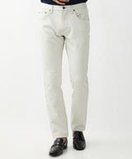 MNLAD50170 MICHEL KLEIN HOMME(ミッシェルクラン オム) 【撥水】プレビアシャンブレー5ポケットパンツ ベージュ