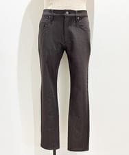 MNLAD50170 MICHEL KLEIN HOMME(ミッシェルクラン オム) 【撥水】プレビアシャンブレー5ポケットパンツ ブラウン