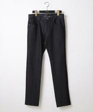 MNLAD50170 MICHEL KLEIN HOMME(ミッシェルクラン オム) 【撥水】プレビアシャンブレー5ポケットパンツ ブラック