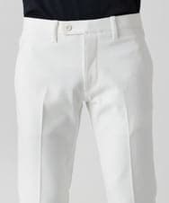 MNLAD61230 MICHEL KLEIN HOMME(ミッシェルクラン オム) 【撥水】プレビアへリンボンスラックスパンツ ホワイト