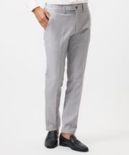 MNLAD61230 MICHEL KLEIN HOMME(ミッシェルクラン オム) 【撥水】プレビアへリンボンスラックスパンツ ライトグレー