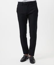 MNLAD61230 MICHEL KLEIN HOMME(ミッシェルクラン オム) 【撥水】プレビアへリンボンスラックスパンツ ブラック