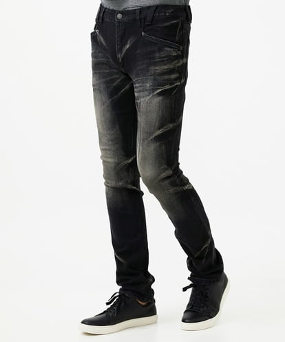 MNLAF21330 MICHEL KLEIN HOMME 【2025年モデル】《日本製》ブラックオーシャンデニムパンツ