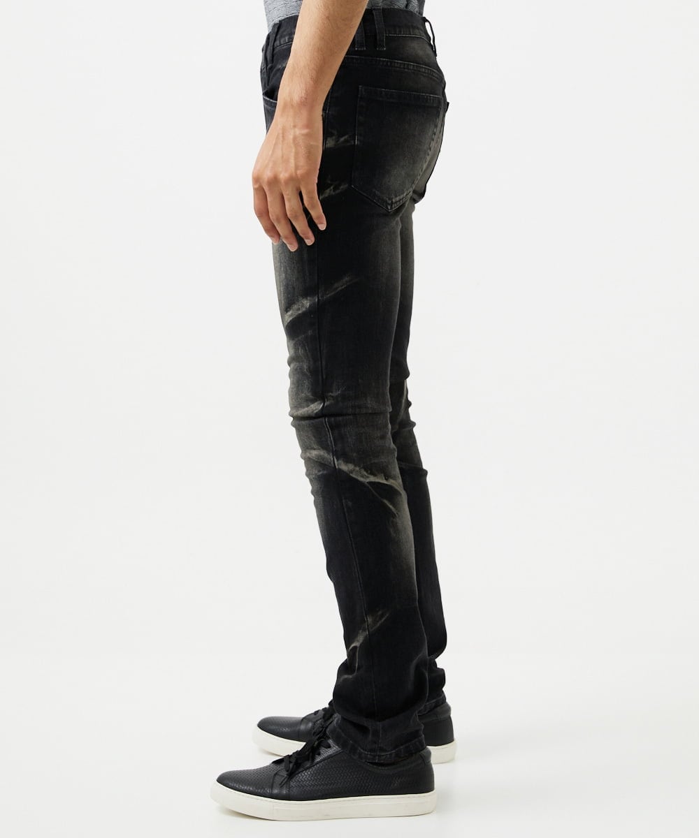 MNLAF21330 MICHEL KLEIN HOMME(ミッシェルクラン オム) 【2025年モデル】《日本製》ブラックオーシャンデニムパンツ ブラック