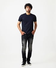MNLAF21330 MICHEL KLEIN HOMME(ミッシェルクラン オム) 【2025年モデル】《日本製》ブラックオーシャンデニムパンツ ブラック