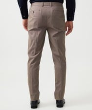 MNLAF53250 MICHEL KLEIN HOMME(ミッシェルクラン オム) 【セットアップ】ピンヘッド柄スラックスパンツ ブラウン