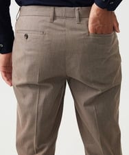 MNLAF53250 MICHEL KLEIN HOMME(ミッシェルクラン オム) 【セットアップ】ピンヘッド柄スラックスパンツ ブラウン