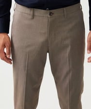 MNLAF53250 MICHEL KLEIN HOMME(ミッシェルクラン オム) 【セットアップ】ピンヘッド柄スラックスパンツ ブラウン