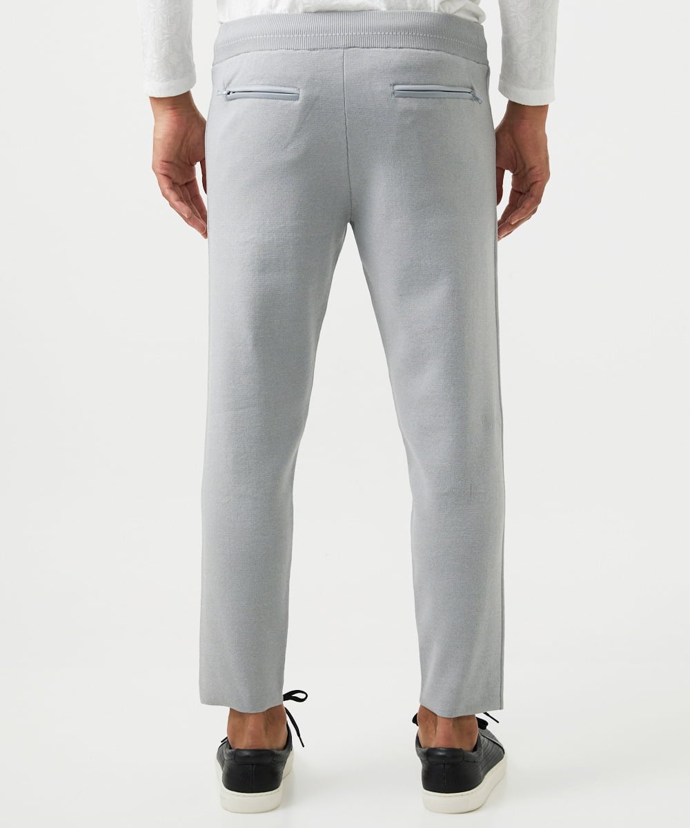 MNLAF54200 MICHEL KLEIN HOMME(ミッシェルクラン オム) 【セットアップ】ニットジョガーパンツ ライトグレー