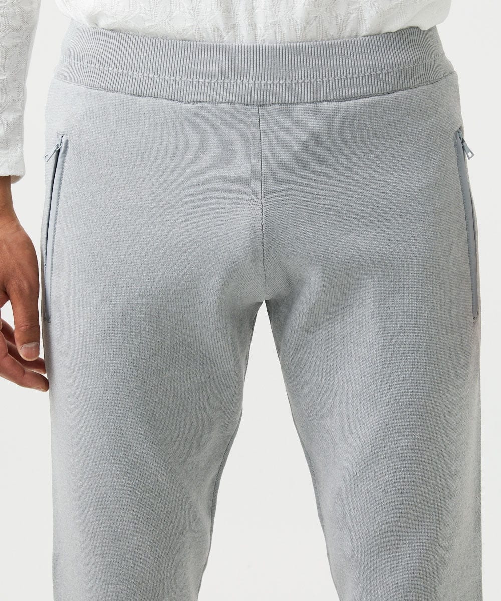 MNLAF54200 MICHEL KLEIN HOMME(ミッシェルクラン オム) 【セットアップ】ニットジョガーパンツ ライトグレー
