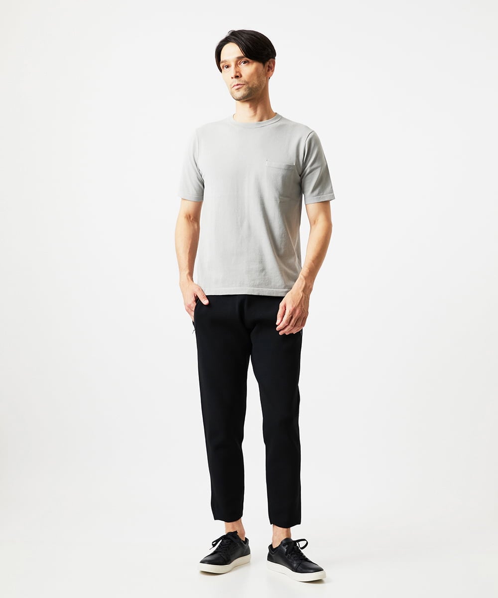 MNLAF54200 MICHEL KLEIN HOMME(ミッシェルクラン オム) 【セットアップ】ニットジョガーパンツ ブラック