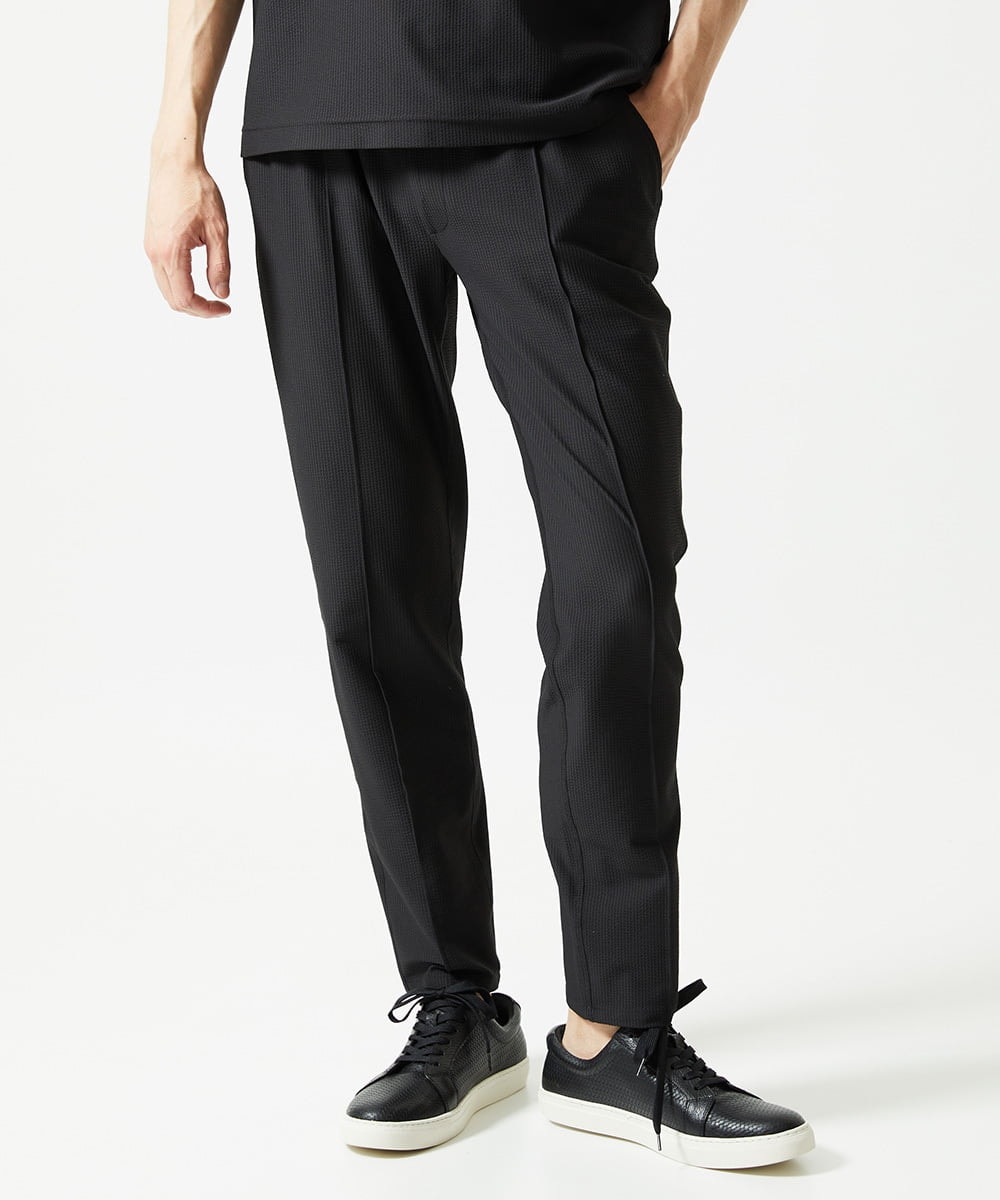 MNLAF55250 MICHEL KLEIN HOMME(ミッシェルクラン オム) 【SUPERGAコラボ】イージーパンツ ブラック