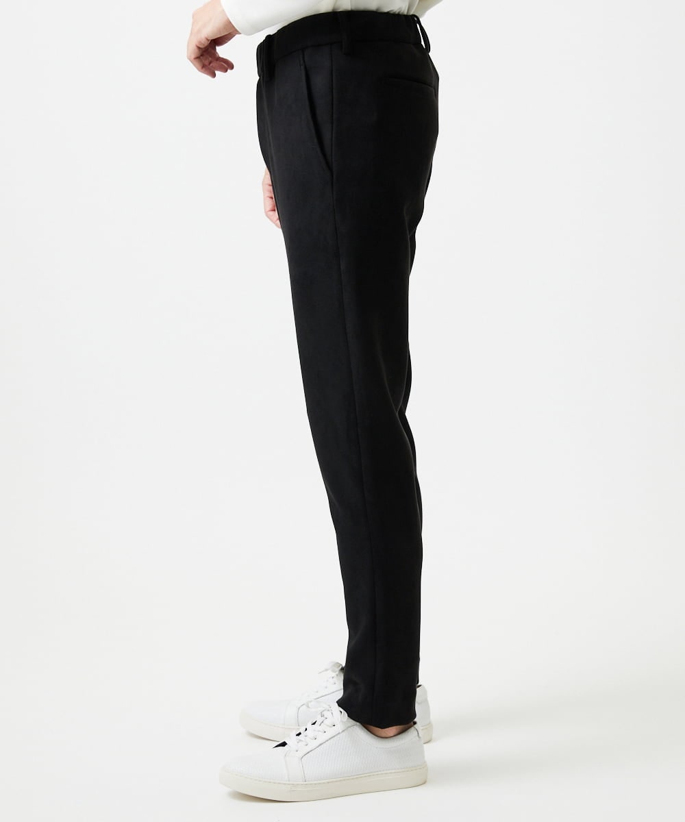 MNLAF64230 MICHEL KLEIN HOMME(ミッシェルクラン オム) 【セットアップ】スエード調スウェットパンツ ブラック
