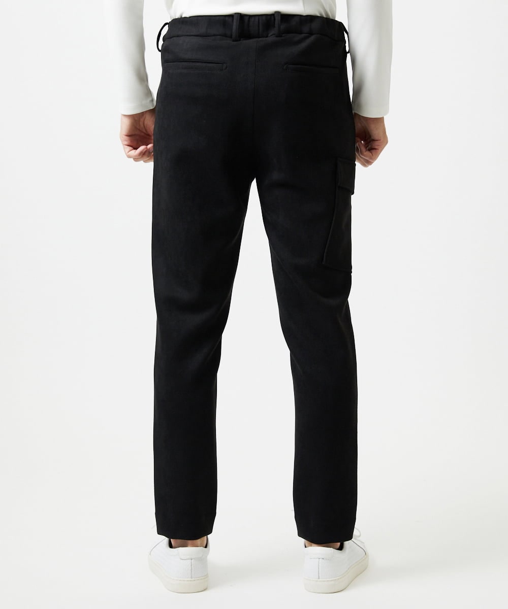 MNLAF64230 MICHEL KLEIN HOMME(ミッシェルクラン オム) 【セットアップ】スエード調スウェットパンツ ブラック
