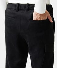MNLAF64230 MICHEL KLEIN HOMME(ミッシェルクラン オム) 【セットアップ】スエード調スウェットパンツ ブラック