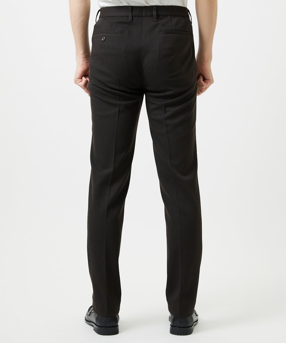 MNLAG02230 MICHEL KLEIN HOMME(ミッシェルクラン オム) 【セットアップ】ハイブリッドジャージスラックスパンツ ブラウン