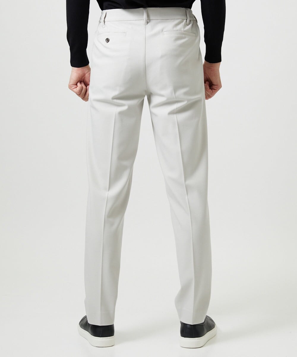 MNLAG52250 MICHEL KLEIN HOMME(ミッシェルクラン オム) 裏起毛2WAYストレッチスラックスパンツ アイボリー
