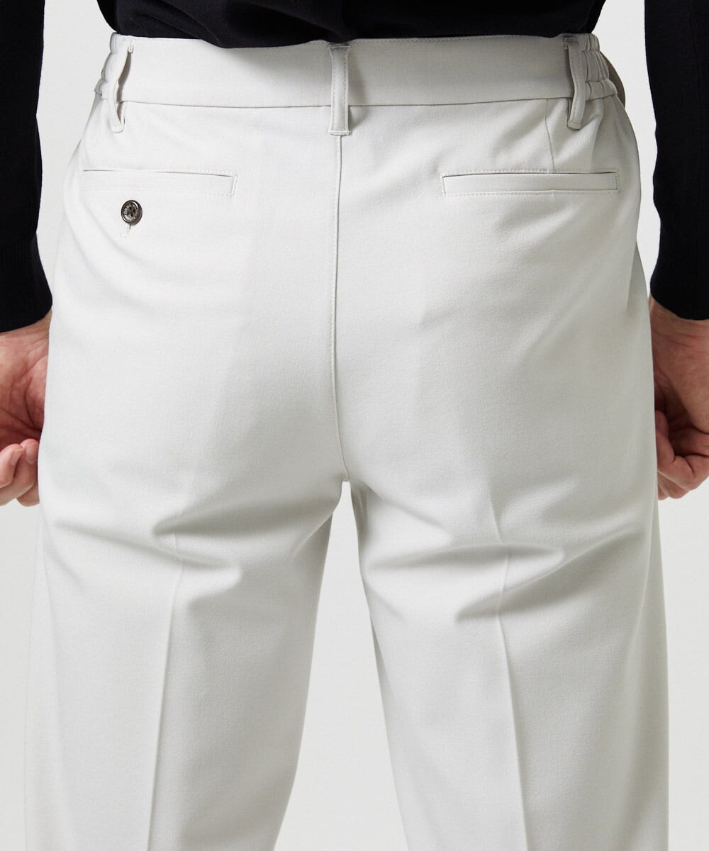 MNLAG52250 MICHEL KLEIN HOMME(ミッシェルクラン オム) 裏起毛2WAYストレッチスラックスパンツ アイボリー