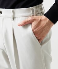 MNLAG52250 MICHEL KLEIN HOMME(ミッシェルクラン オム) 裏起毛2WAYストレッチスラックスパンツ アイボリー