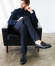 MNLAI28360 MICHEL KLEIN HOMME(ミッシェルクラン オム) 《日本製》20th　ワンウォッシュデニムパンツ ネイビー