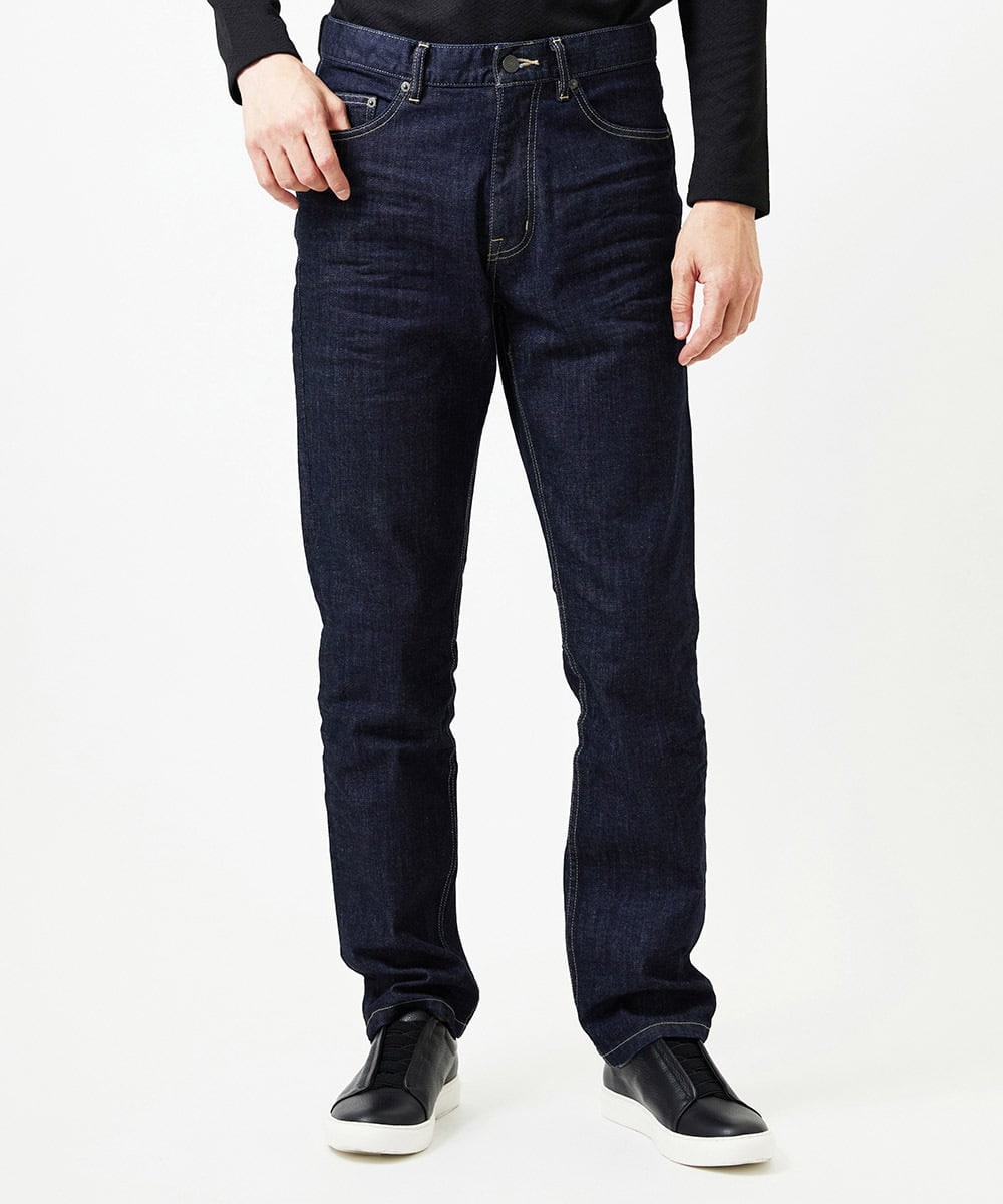 MNLAI28360 MICHEL KLEIN HOMME(ミッシェルクラン オム) 《日本製》20th　ワンウォッシュデニムパンツ ネイビー