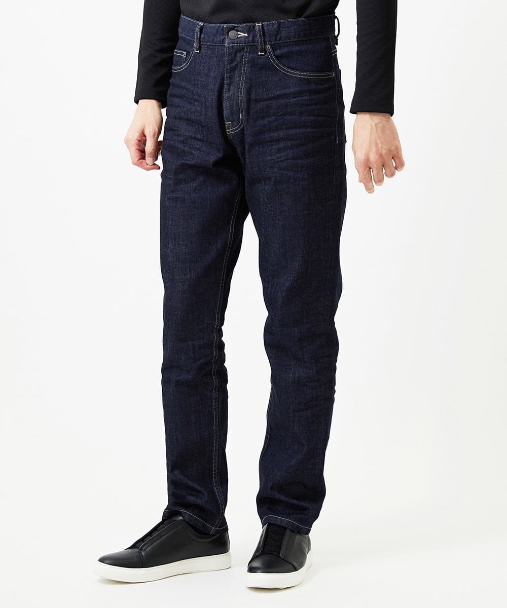 MNLAI28360 MICHEL KLEIN HOMME(ミッシェルクラン オム) 《日本製》20th　ワンウォッシュデニムパンツ ネイビー