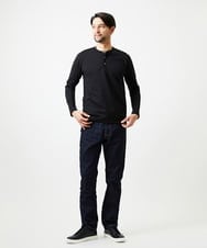 MNLAI28360 MICHEL KLEIN HOMME(ミッシェルクラン オム) 《日本製》20th　ワンウォッシュデニムパンツ ネイビー