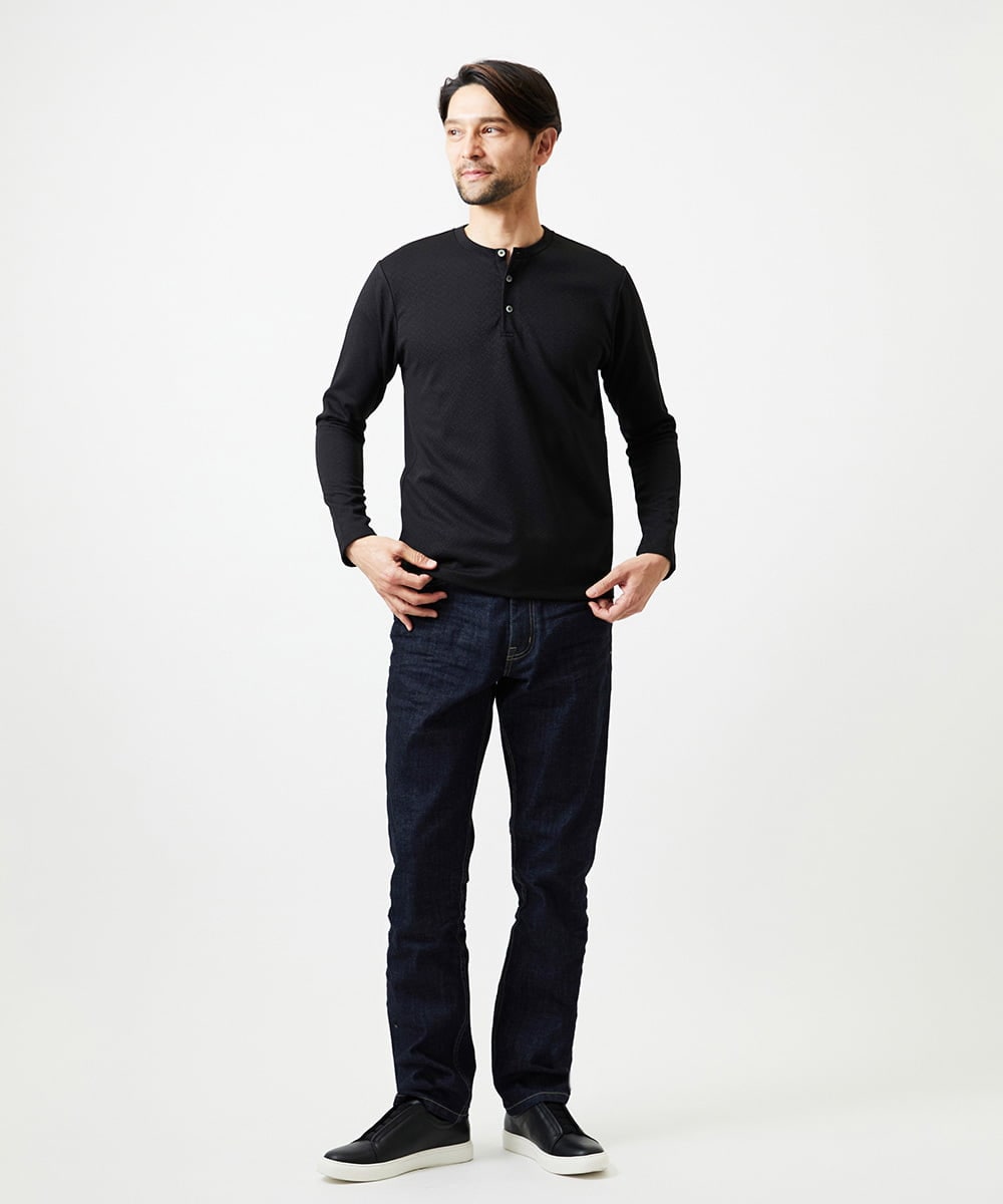 MNLAI28360 MICHEL KLEIN HOMME(ミッシェルクラン オム) 《日本製》20th　ワンウォッシュデニムパンツ ネイビー
