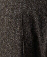 MNLAI53270 MICHEL KLEIN HOMME(ミッシェルクラン オム) ストライプ柄ウールコットンスラックスパンツ ブラウン