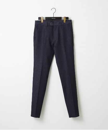 MNLAI55210 MICHEL KLEIN HOMME 【撥水】プレビアシャンブレースラックスパンツ
