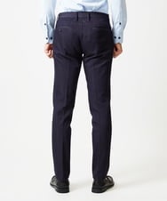 MNLAI55210 MICHEL KLEIN HOMME(ミッシェルクラン オム) 【撥水】プレビアシャンブレースラックスパンツ ネイビー