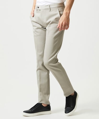 MNLAI55210 MICHEL KLEIN HOMME 【撥水】プレビアシャンブレースラックスパンツ