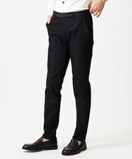 MNLAI55210 MICHEL KLEIN HOMME(ミッシェルクラン オム) 【撥水】プレビアシャンブレースラックスパンツ ブラック