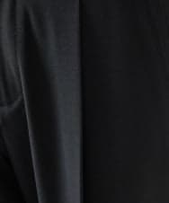 MNLAI59250 MICHEL KLEIN HOMME(ミッシェルクラン オム) ウール調ジャージワイドスラックスパンツ ブラック
