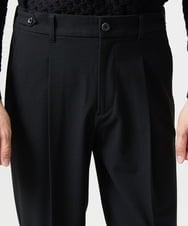 MNLAI59250 MICHEL KLEIN HOMME(ミッシェルクラン オム) ウール調ジャージワイドスラックスパンツ ブラック
