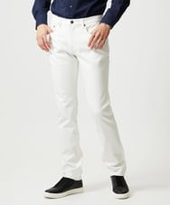 MNLAI61230 MICHEL KLEIN HOMME(ミッシェルクラン オム) 【撥水】プレビアヘリンボン5ポケットパンツ ホワイト